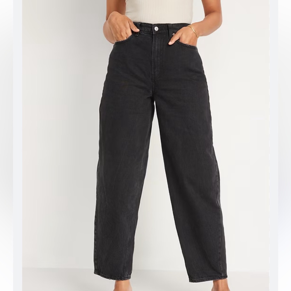 Old Navy Women’s Black Balloon Jeans